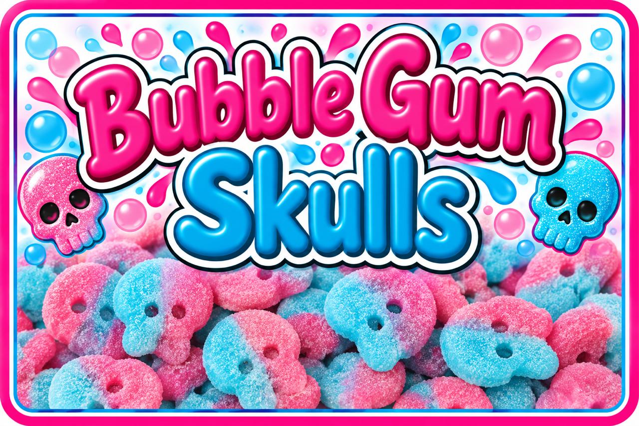 Bubble Gum Fizzy Skulls candy mix